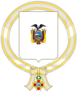 Archivo:Coat of Arms of Mariano Suárez Veintimilla and Guillermo Rodríguez Lara (Order of Isabella the Catholic)