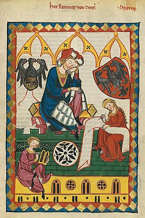 Archivo:Codex Manesse Reinmar von Zweter