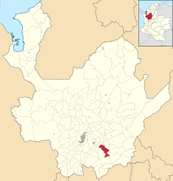 Cocorná ubicada en Antioquia