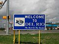 Del Rio, Texas welcome sign