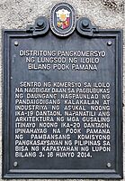 Distritong Pangkomersyo ng Lungsod ng Iloilo Bilang Pook Pamana historical marker