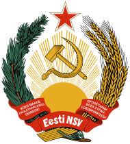 Archivo:Emblem of the Estonian SSR
