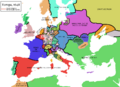Europe map 1648-es
