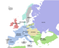 Europe map 1812-es