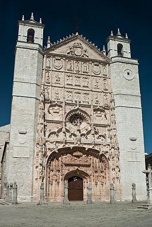 Archivo:Fachada de la Iglesia conventual de San Pablo de Valladolid