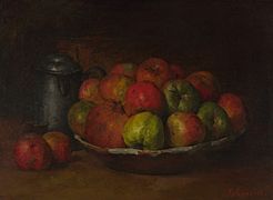 Gustave Courbet, 1871, Still Life with Apples and a Pomegranate, National Gallery
