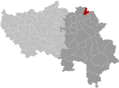 Kelmis Liège Belgium Map.svg