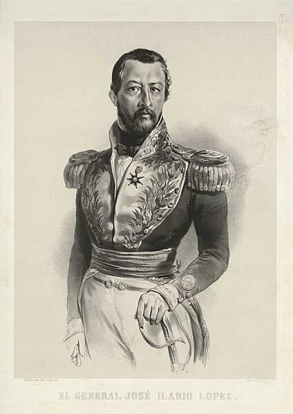 Litografía de José Hilario López