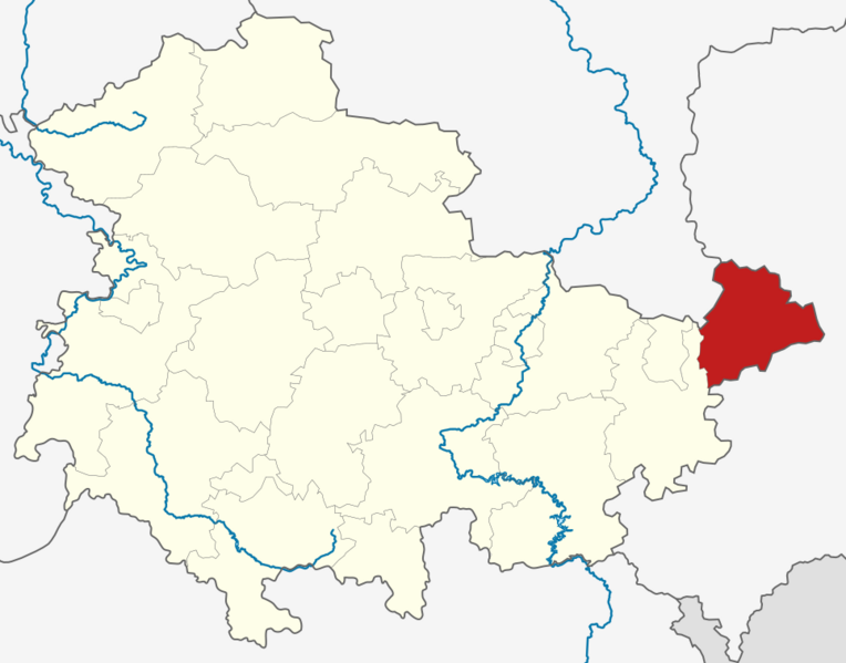 Location map ABG in Thuringia