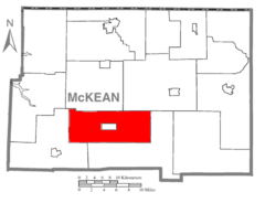 Map of McKean County Highlighting Hamlin Township.PNG