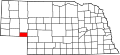 Map of Nebraska highlighting Deuel County