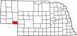 Map of Nebraska highlighting Deuel County.svg