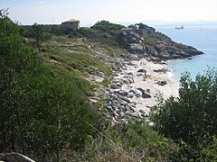 Praia pequeña, Illas Cíes, Vigo, Galiza
