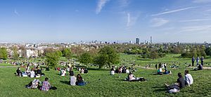 Archivo:Primrose Hill Panorama, London - April 2011