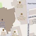 Situación entorno del Museo Arqueologico de Asturias