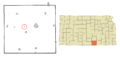 Sumner County Kansas Incorporated and Unincorporated areas Mayfield Highlighted