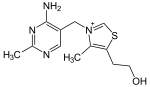 Estructura molecular de la tiamina