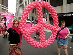 VDAY NOLA Pink Peace Balloons