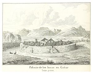 Archivo:VILLAVICENCIO(1858) p468 PALACIO DE LOS INCAS EN CANAR