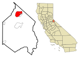 Alpine County California Incorporated and Unincorporated areas Mesa Vista Highlighted.svg
