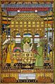 Azim ush-Shan on the imperial throne receives the investiture of Khizr ca. 1712 Bibliothèque nationale de France, Paris