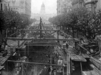Archivo:Buenos Aires - Subte - Construcción de estación Sáenz Peña (1912)
