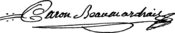 Caron de Beaumarchais signature.svg