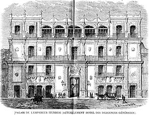 Archivo:L'Illustration 1862 gravure Palais de l'Empereur Iturbide