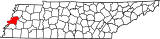 Map of Tennessee highlighting Lauderdale County.svg