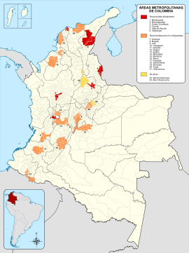 Archivo:Mapa de Colombia (áreas metropolitanas)