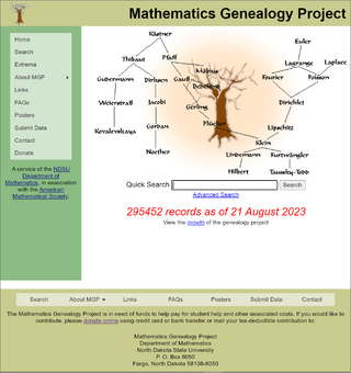 Mathematics Genealogy Project screenshot.png