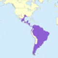 Nannopterum brasilianum map