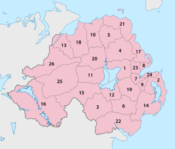 Archivo:Northern Ireland - Local Government Districts