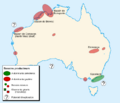 Petroleum regions - Australia map-fr