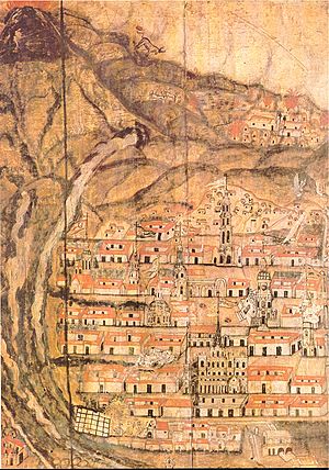 Archivo:Plano de la Ciudad de Latacunga en el siglo XVIII - Colección Particular