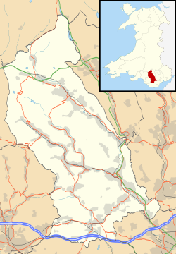 Pontypridd ubicada en Rhondda Cynon Taf