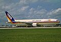 TACA Boeing 767-33AER; N768TA, August 1993 (5423966883).jpg