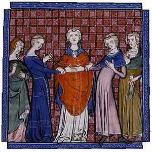 Archivo:The betrothal of Alphonso of Castile and Eleanor Plantagenet
