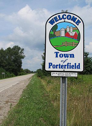 Archivo:Town of Porterfield Marinette Co. Wisconsin - Welcome sign