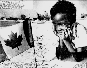 Archivo:Turks and Caicos Islander and Canadian Flag