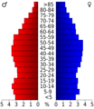 USA Hardin County, Tennessee.csv age pyramid