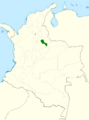 Amazilia castaneiventris map