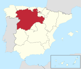 Castilla y Leon in Spain (including Canarias).svg
