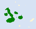 Certhidea olivacea map