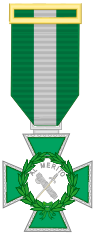 Cross with White Decoration of the Order of Civil Guard Merit.svg