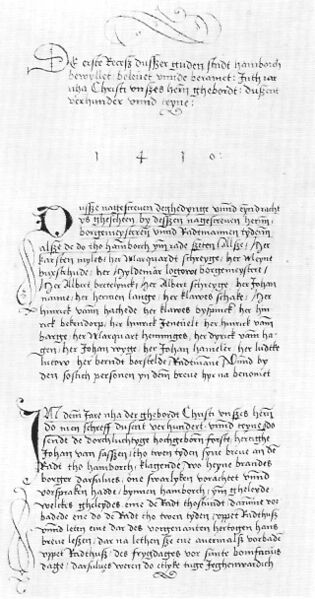 Der Erste Rezess von 1410