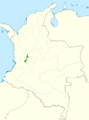 Hapalopsittaca fuertesi map