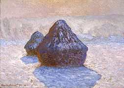 Haystacks, Snow Effect 1891 Claude Monet NGScotland