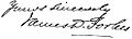 James David Forbes Signature