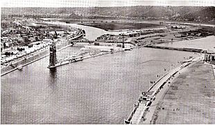 Liége - 1939 - Jonction de la Meuse et du canal Albert au coeur de l'Exposition internationale